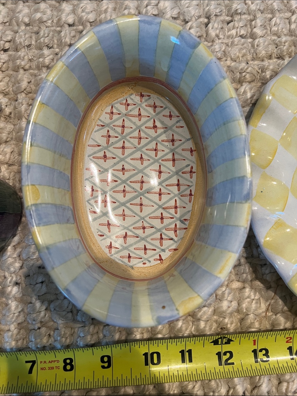 Mackenzie Childs odd lot. 4 pc vintage - Picture 5 of 10